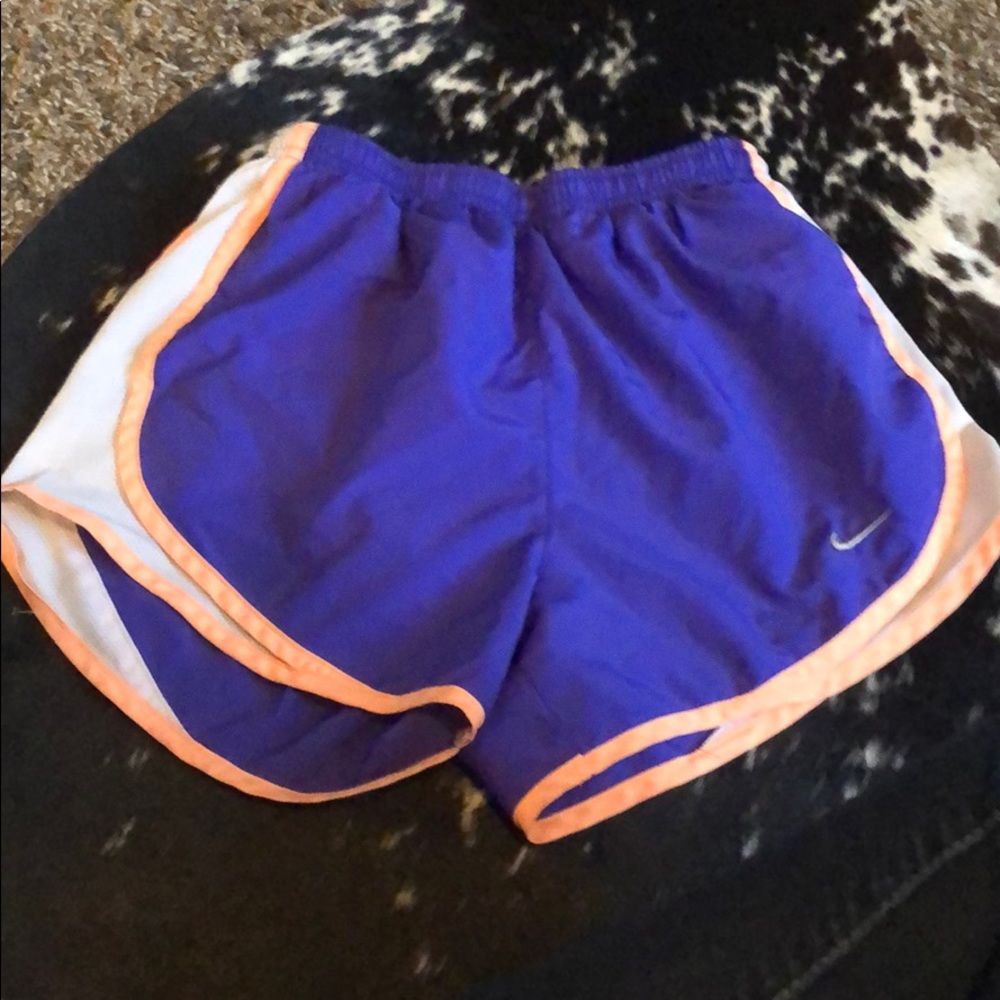 purple nike shorts